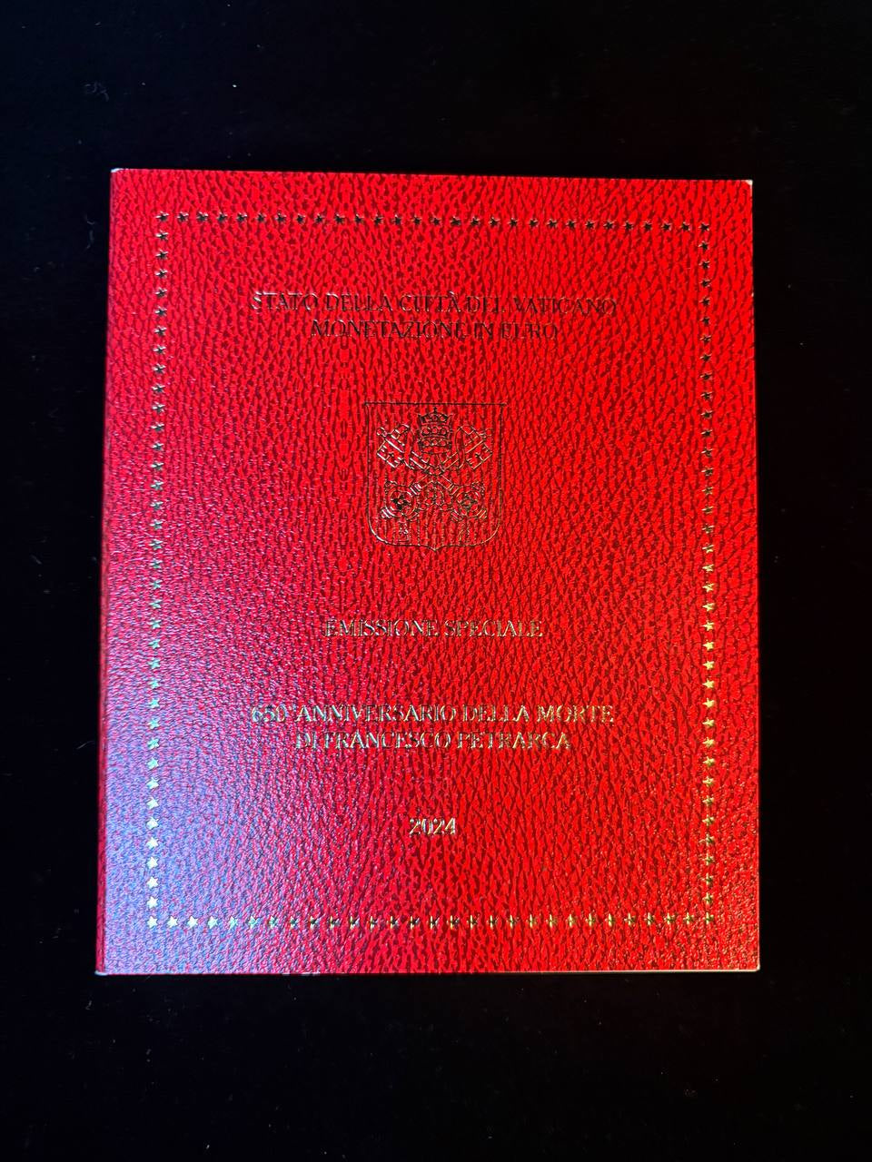 atican City Euro Coin Set 2024 – Special Issue650th Anniversary of the Death of Francesco Petrarca