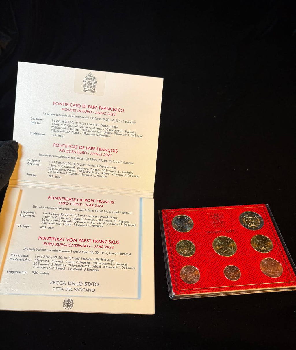 VATICAN CITY STATE Official Euro Coin Set – 2024 Pontificate of Pope Francis
